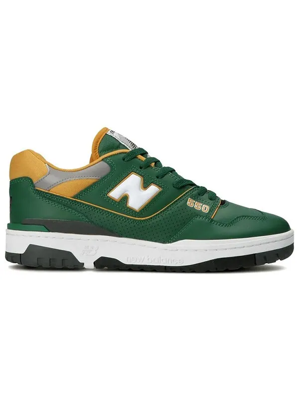 Кроссовки 550 New Balance — изображение 2 из 4, зеленый/желтый