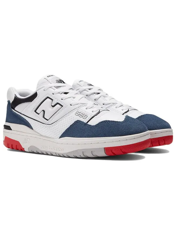 Кроссовки 550 New Balance — изображение 4 из 4, синий/белый