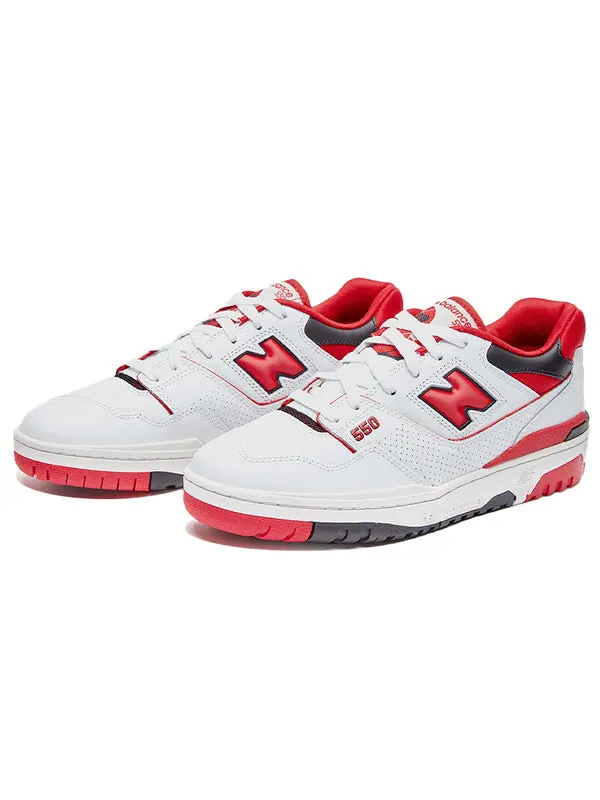 Кроссовки 550 New Balance — изображение 3 из 4, белый/красный