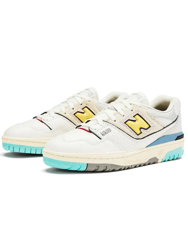 Кроссовки 550 New Balance — изображение 2 из 4, белый//серый/желтый