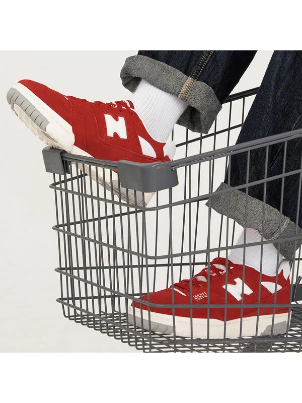 Кроссовки 550 New Balance — изображение 3 из 4, красный/белый