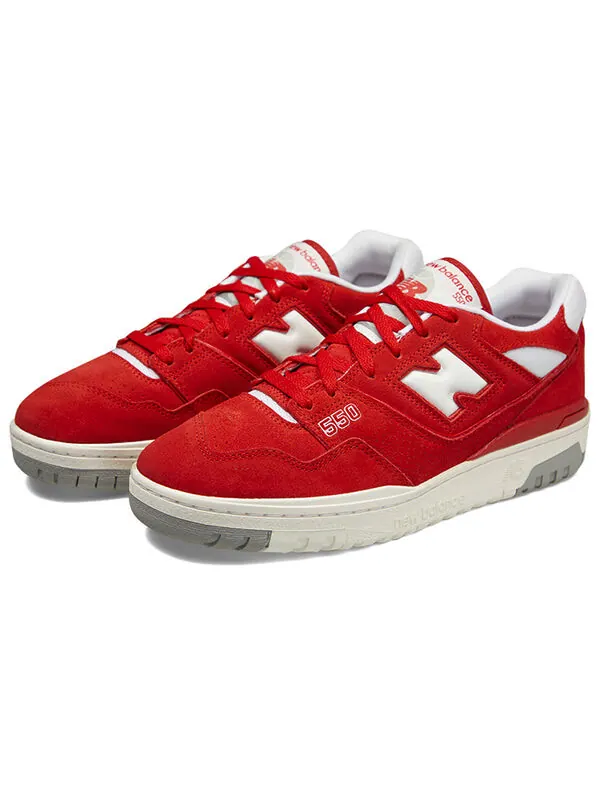 Кроссовки 550 New Balance — изображение 4 из 4, красный/белый