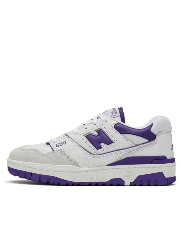 Кроссовки 550 New Balance — изображение 1 из 4, белый/фиолетовый