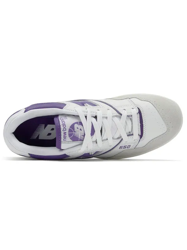Кроссовки 550 New Balance — изображение 3 из 4, белый/фиолетовый