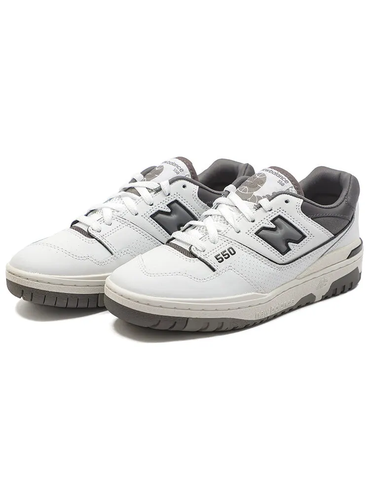 Кроссовки New Balance 550 бело-серые — изображение 2 из 8, белый серый