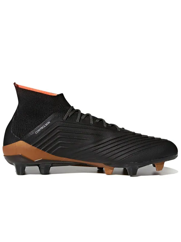 Кроссовки Predator 18.1 FG Adidas — изображение 2 из 4, черный/белый/золотистый