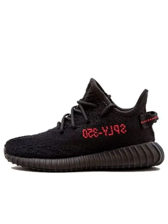Кроссовки yeezy boost 350 v2 infant 'bred' Adidas — изображение 1 из 4, черный/красный