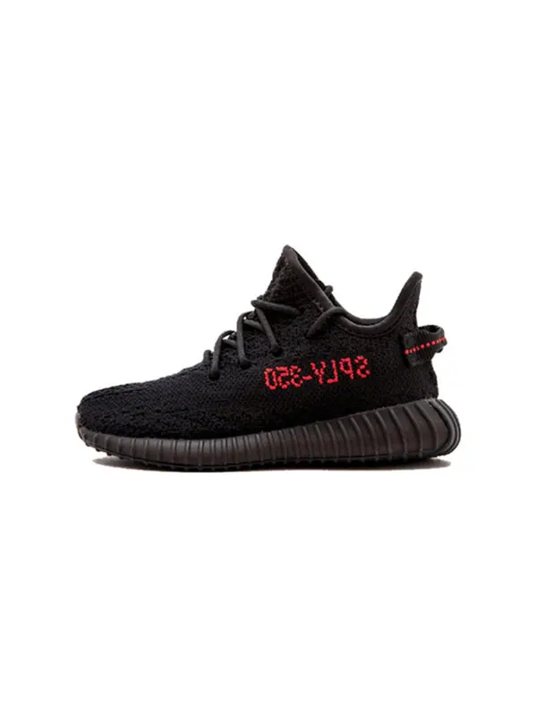 Кроссовки yeezy boost 350 v2 infant 'bred' Adidas — изображение 2 из 4, черный/красный
