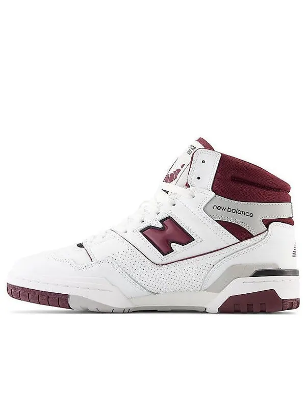 Кроссовки New Balance 650 'White Burgundy' — изображение 1 из 4, белый/бордовый