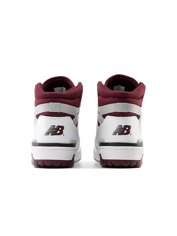 Кроссовки New Balance 650 'White Burgundy' — изображение 4 из 4, белый/бордовый