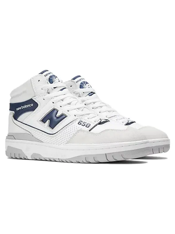Кроссовки 650р wj New Balance — изображение 3 из 4, белый/темно-синий/серый