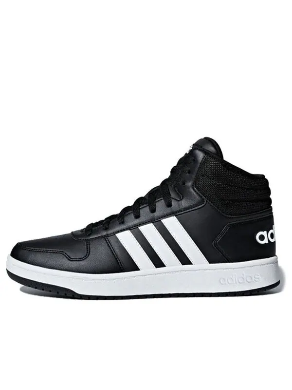 Кроссовки hoops 2.0 средние Adidas — изображение 1 из 4, черный белый