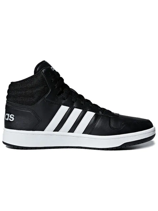Кроссовки hoops 2.0 средние Adidas — изображение 2 из 4, черный белый