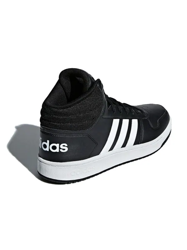 Кроссовки hoops 2.0 средние Adidas — изображение 4 из 4, черный белый