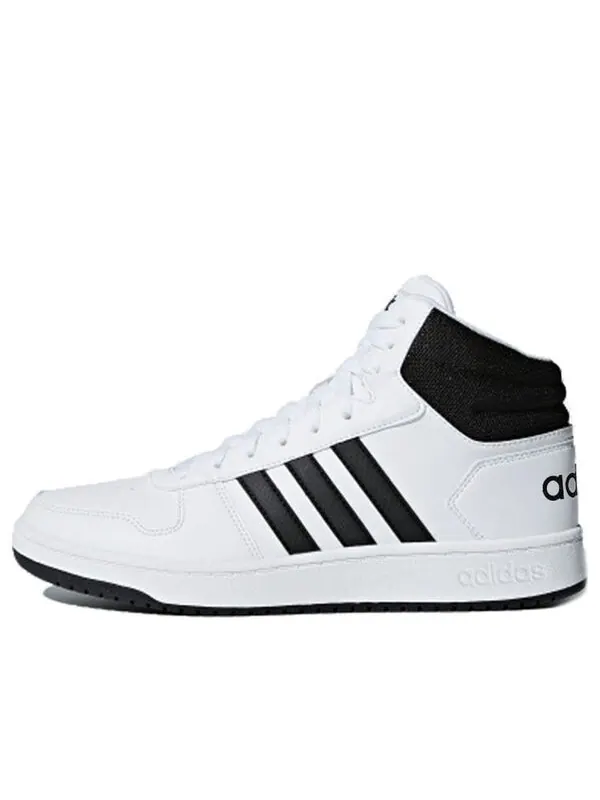 Кроссовки hoops 2.0 средние Adidas — изображение 1 из 4, белый