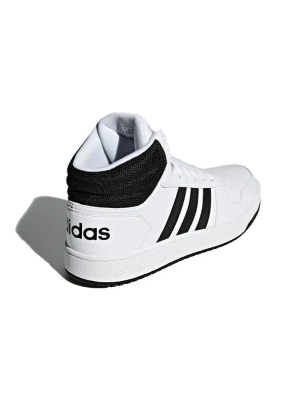 Кроссовки hoops 2.0 средние Adidas — изображение 3 из 4, белый