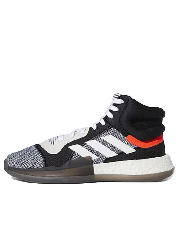 Кроссовки Marquee Boost Mid Adidas — изображение 1 из 4, белый/черный