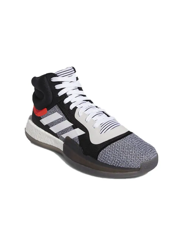 Кроссовки Marquee Boost Mid Adidas — изображение 2 из 4, белый/черный