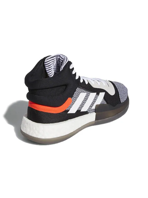 Кроссовки Marquee Boost Mid Adidas — изображение 3 из 4, белый/черный