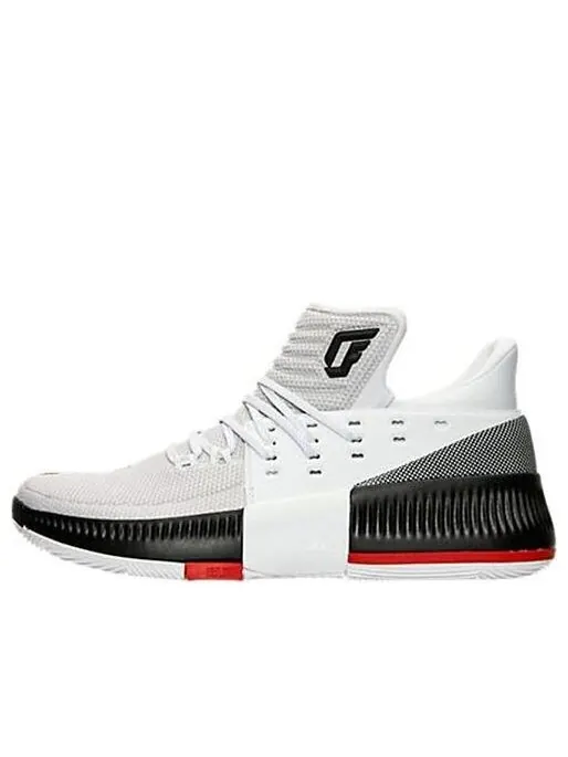 Кроссовки д лиллард 3 Adidas — изображение 1 из 3, белый/черный