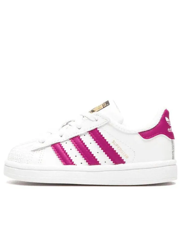 Кроссовки суперзвезда Adidas — изображение 1 из 1, белый/розовый