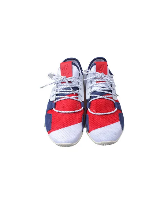 Кроссовки x pharrell x billionaire boys club теннис hu v2 Adidas — изображение 4 из 4, белый//синий