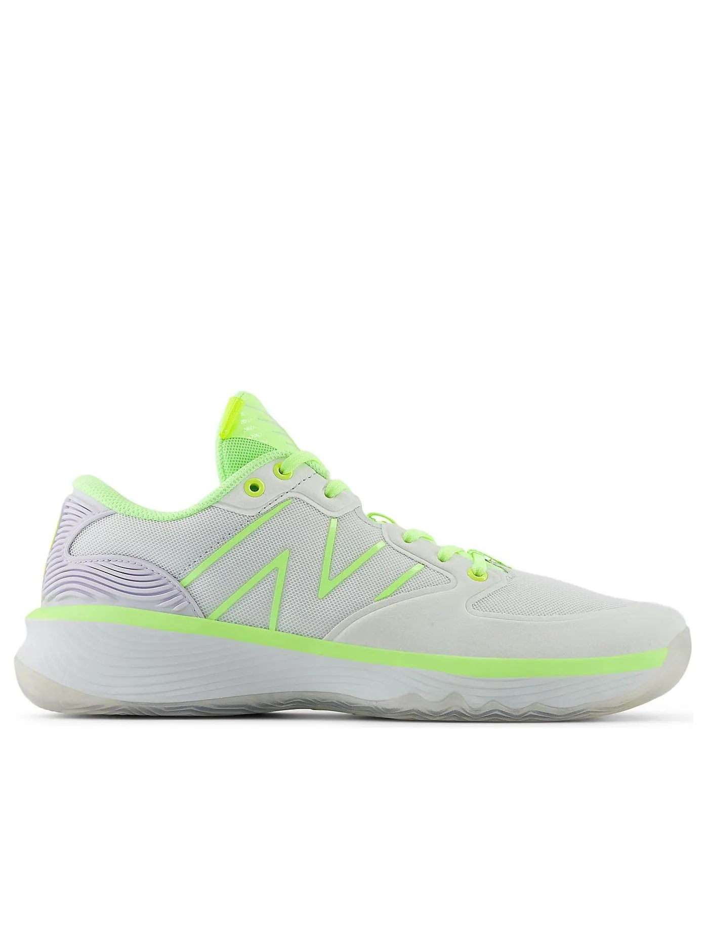 Кроссовки New Balance Hesi Low 'Quartz Grey Bleached Lime Glo' — изображение 2 из 6, серый