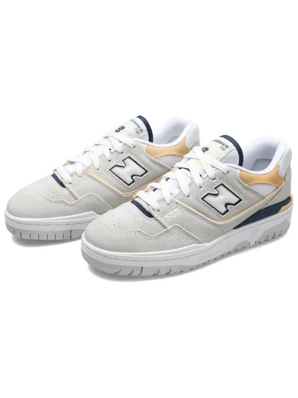 Кроссовки 550 New Balance — изображение 3 из 4, белый/желтый/синий