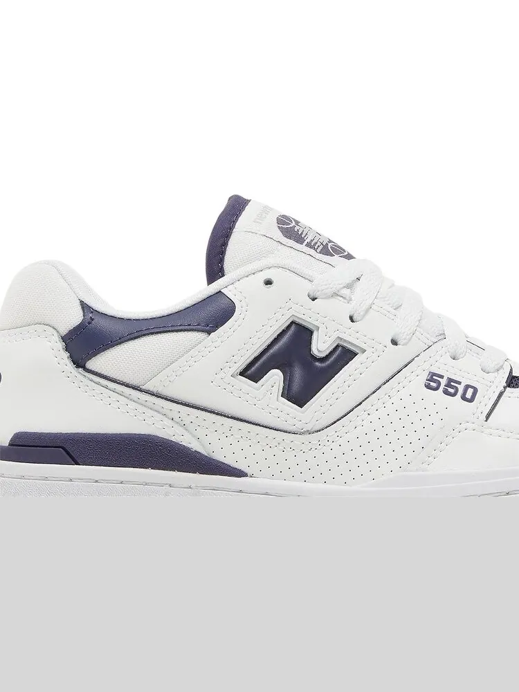 Кроссовки New Balance Wmns 550 'White Navy Blue' — изображение 3 из 9, белый