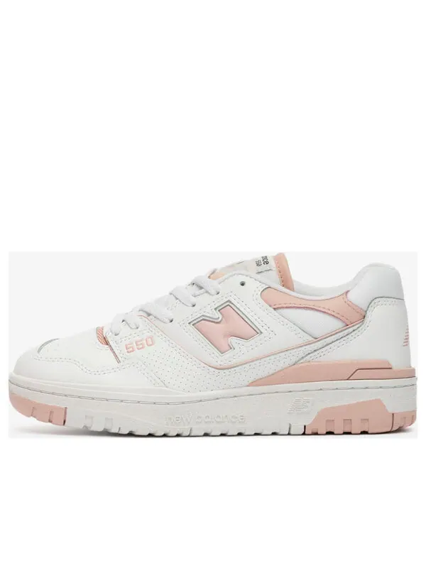 Кроссовки 550 New Balance — изображение 1 из 4, белый/розовый песочный