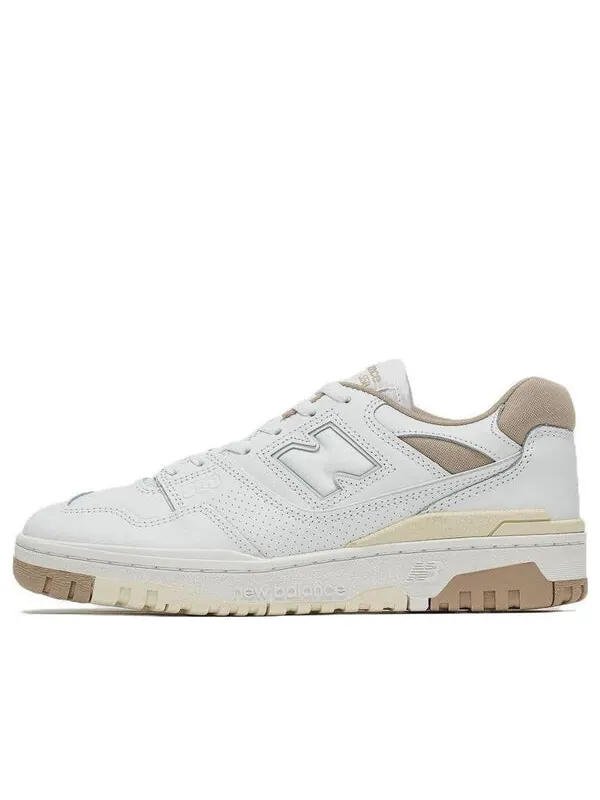 Кроссовки женские 550 New Balance комбинированные с перфорацией — изображение 1 из 1, белый/бежевый