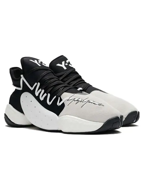 Кроссовки adidas Y-3 BYW BBall 'White Black' — изображение 2 из 4, черный/белый