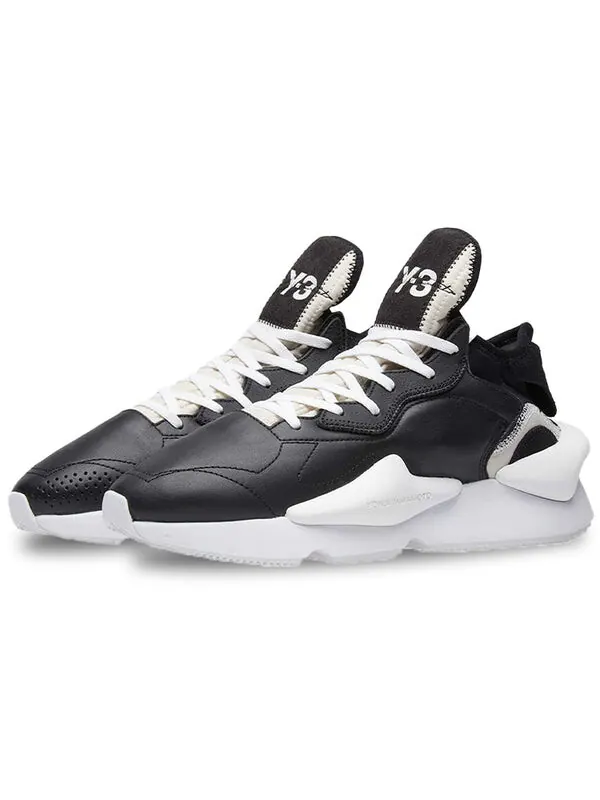 Кроссовки adidas Y-3 Kaiwa 'Core Black' — изображение 2 из 4, черный/белый