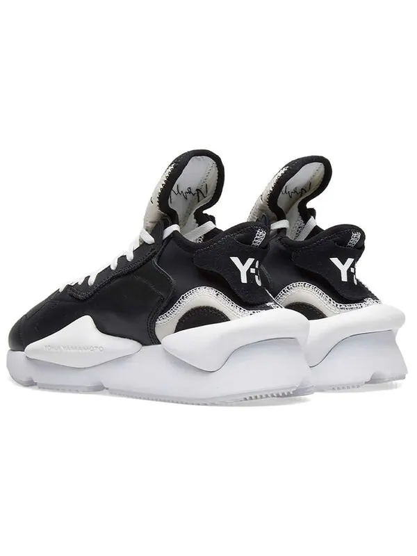 Кроссовки adidas Y-3 Kaiwa 'Core Black' — изображение 3 из 4, черный/белый