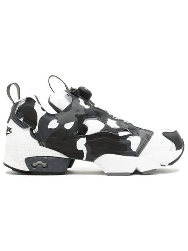 Кроссовки a bathing ape x mita x instapump fury 'white black camo' Reebok — изображение 2 из 4, белый