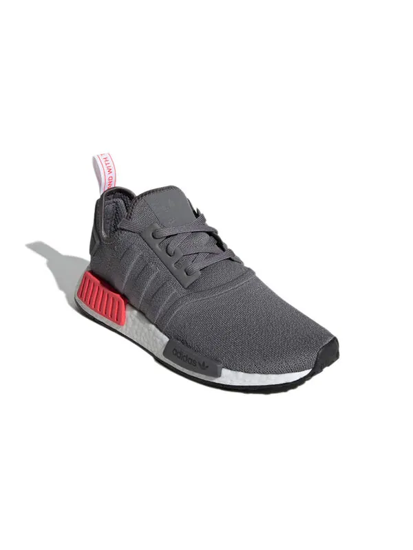 Кроссовки nmd_r1 Adidas — изображение 3 из 4, серый/красный