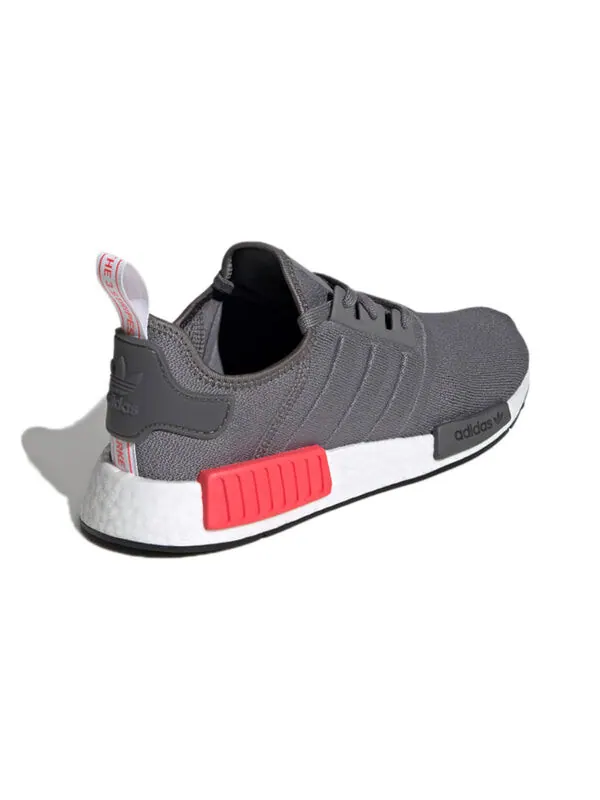 Кроссовки nmd_r1 Adidas — изображение 4 из 4, серый/красный