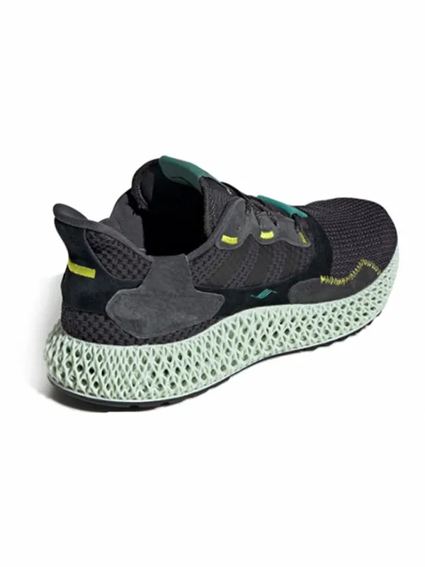 Кроссовки zx 4000 futurecraft 4d Adidas — изображение 3 из 4, черный/зеленый