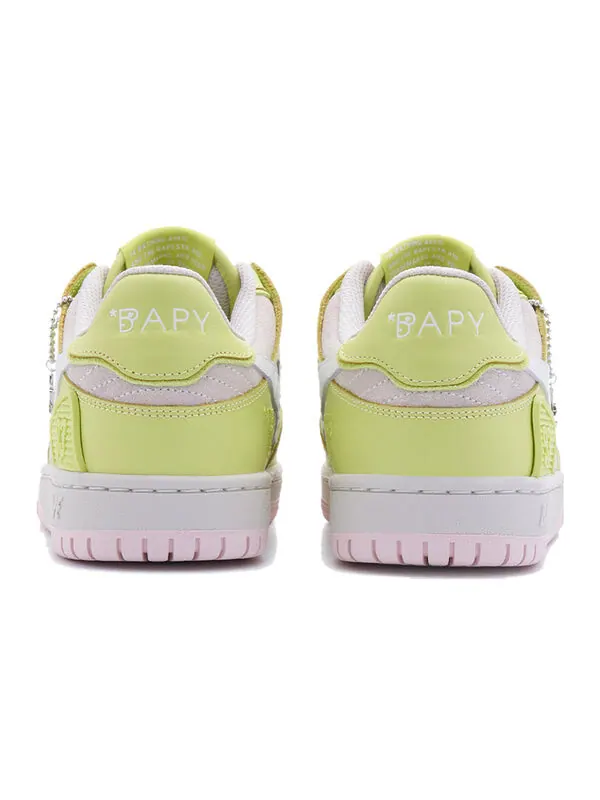 Кроссовки sk8 sta leather low 'yellow pink' A Bathing Ape — изображение 4 из 4, желтый/белый/розовый