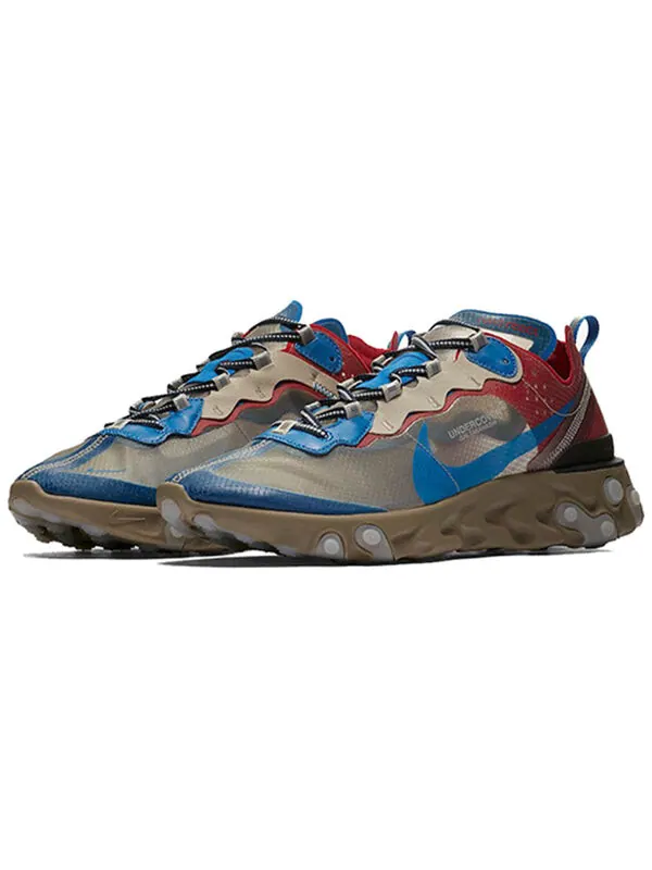 Кроссовки undercover x react element 87 Nike — изображение 3 из 4, синий/серый