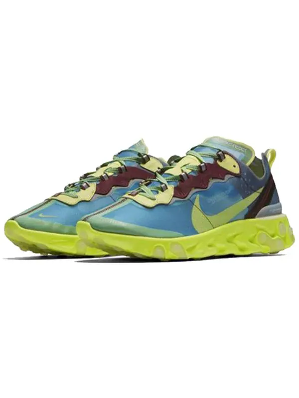 Кроссовки undercover x react element 87 Nike — изображение 3 из 4, синий/желтый