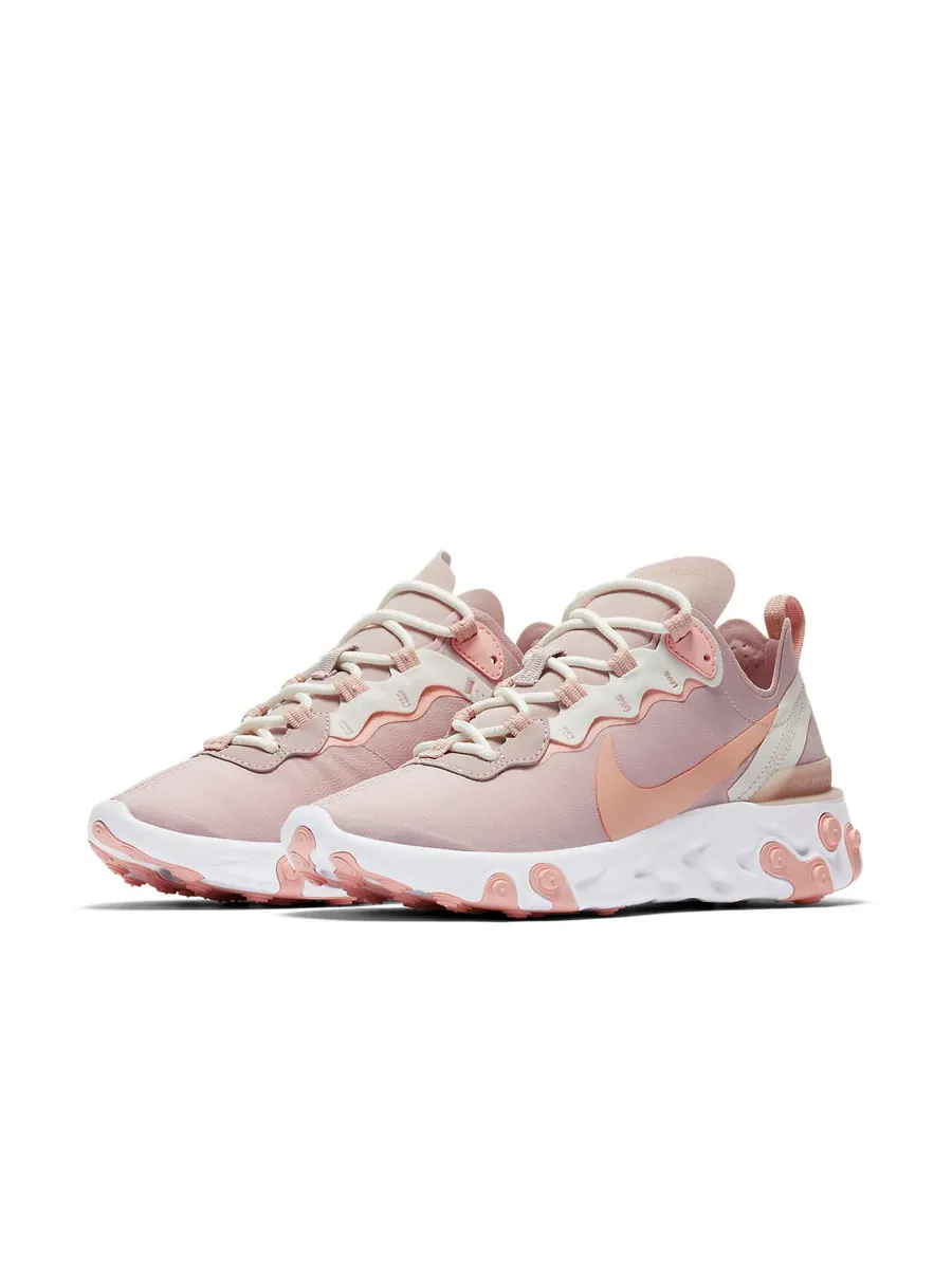 Беговые кроссовки (WMNS) Nike React Element 55 'Platinum Violet' — изображение 2 из 5, фиолетовый