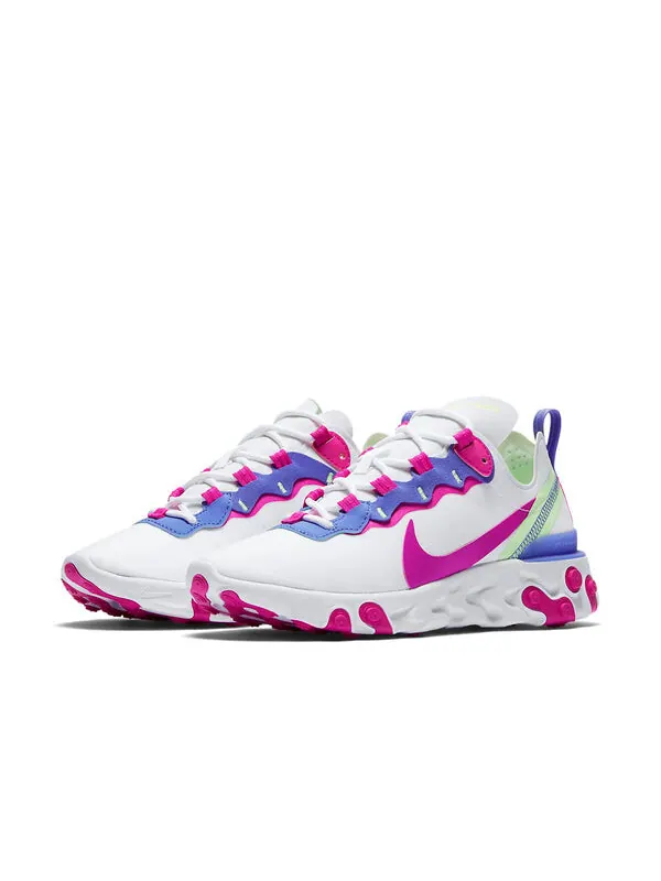 Кроссовки реагируют на элемент 55 Nike — изображение 3 из 4, белый/розовый