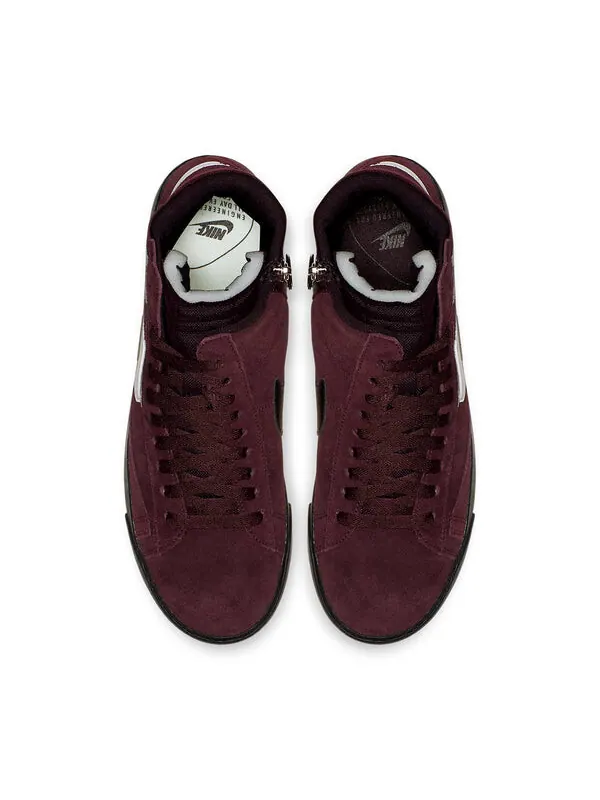 Кроссовки блейзер средний rebel xx Nike — изображение 4 из 4, белый/винный красный