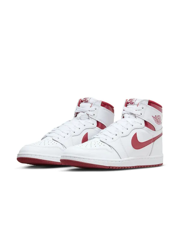 Кроссовки 1 высота 85 og Air Jordan — изображение 2 из 4, белый/красный/белый