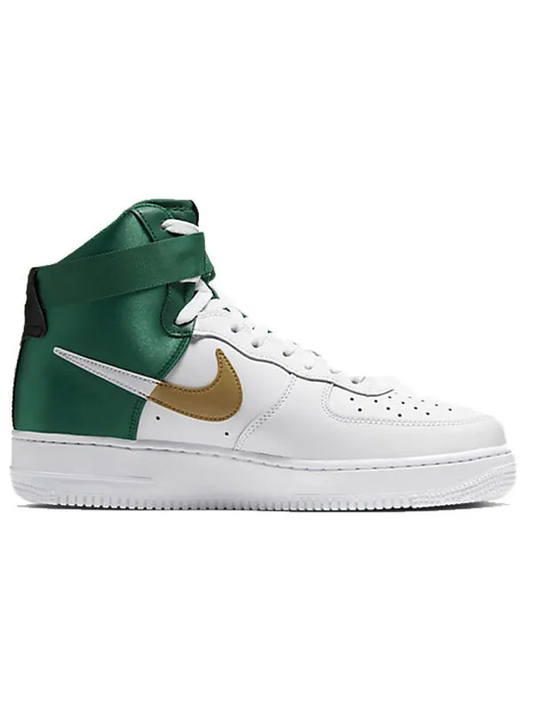 Кроссовки Nike NBA x Air Force 1 High 'Celtics Mint' — изображение 2 из 4, белый/-золотистый-черный
