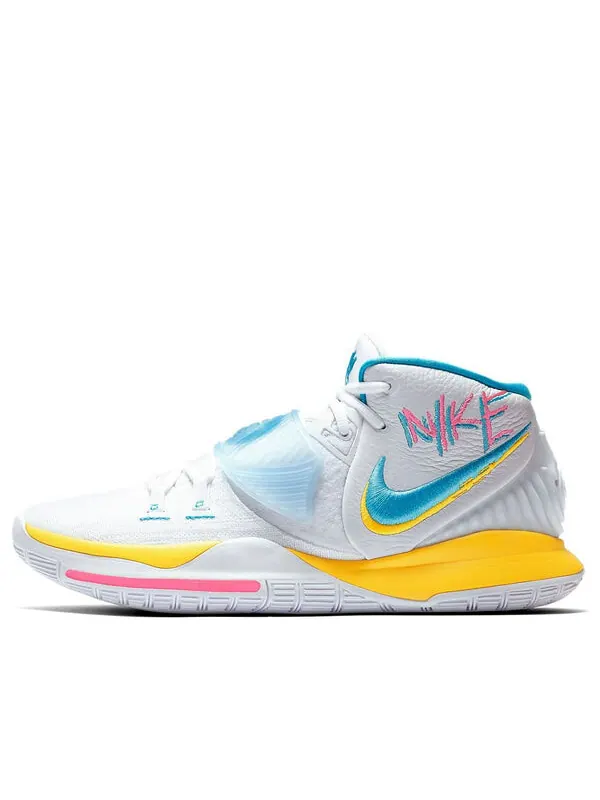Кроссовки kyrie 6 'neon graffiti' Nike — изображение 1 из 4, белый/синий