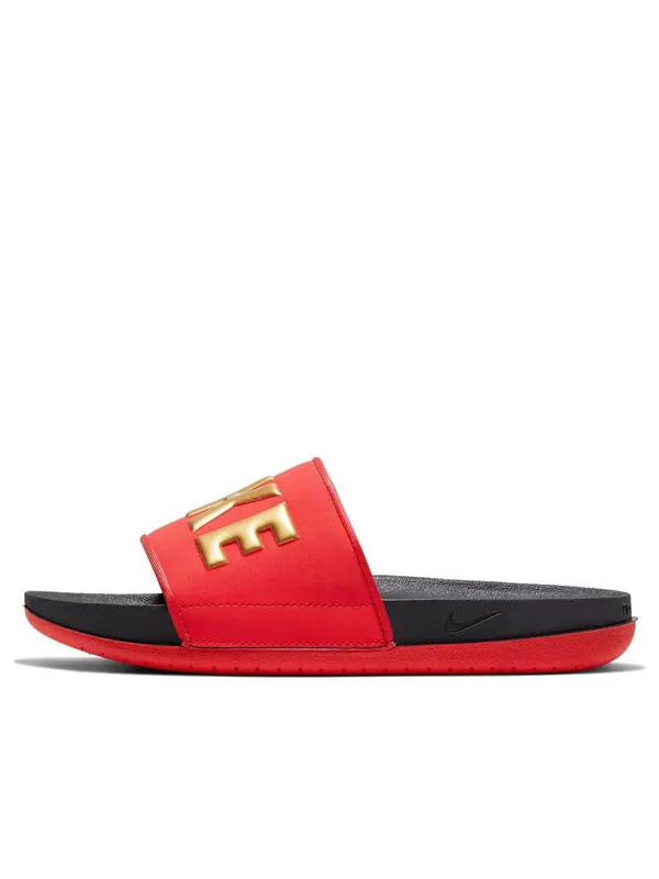 Тапочки offcourt slide 'black red' Nike