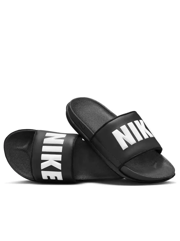 Тапочки offcourt silde 'black white' Nike