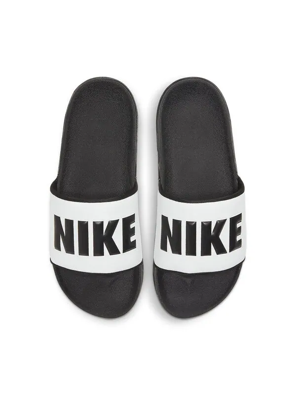 Тапочки offcourt slide 'black summit white' Nike — изображение 3 из 4, черный